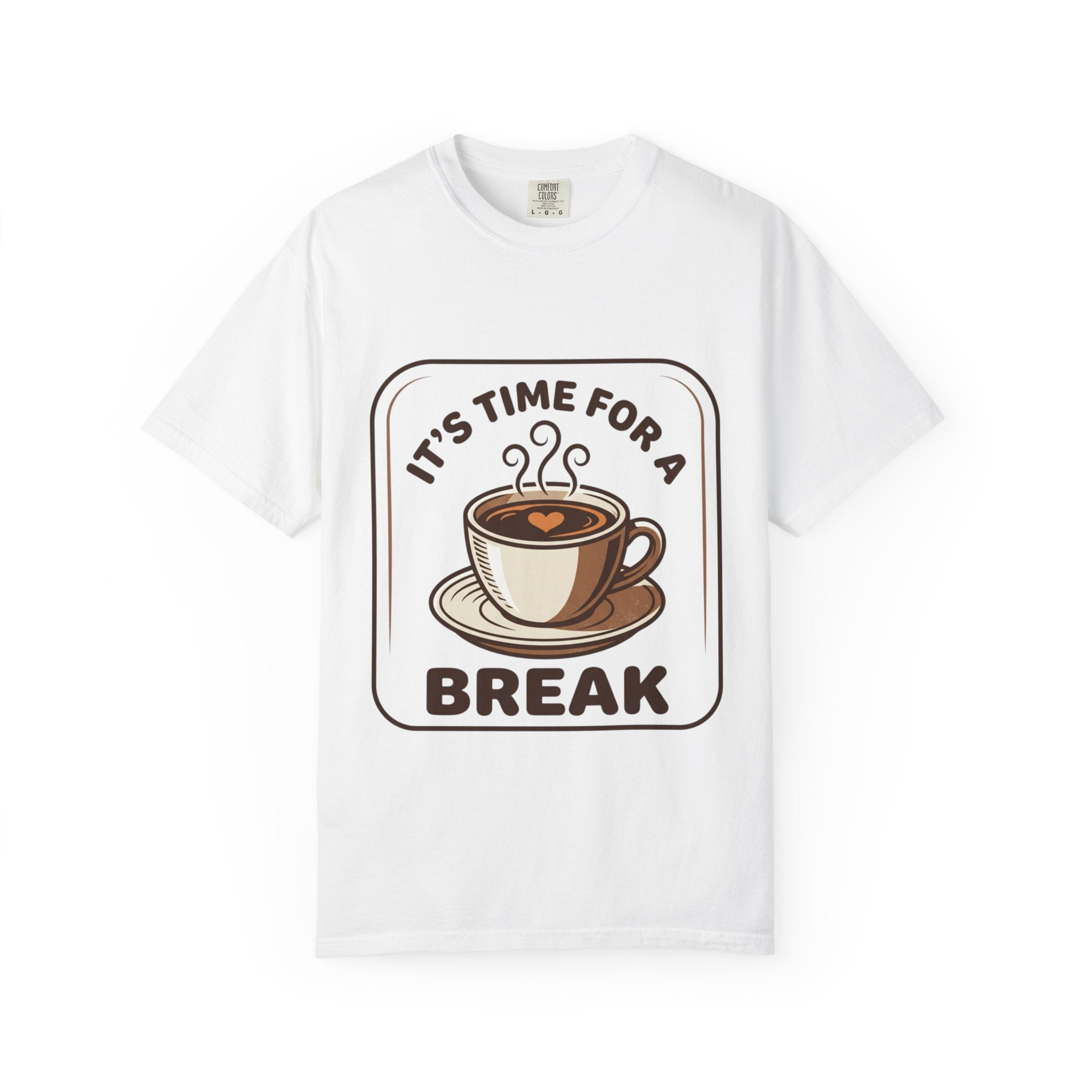 Coffee Break T-Shirt — "It's Time for a Break" Retro Coffee Cup Tee